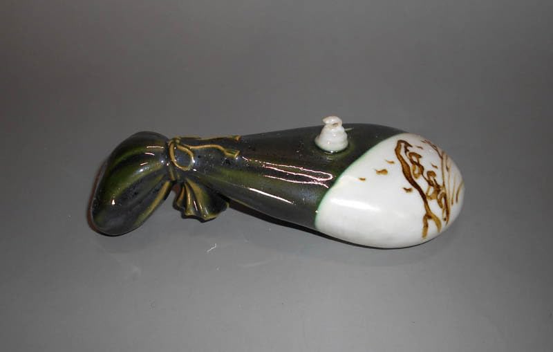 Amazon.co.jp: 骨董市y 京焼 清水焼 楠部弥弌 フィギュリン 蛇 置物 共