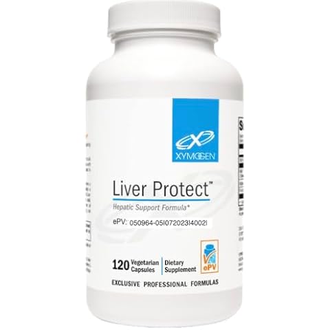 XYMOGEN Liver Protect - Supports Liver Health + Glutathione Production - Milk Thistle Extract, ALA Alpha-Lipoic Acid, N-Acetyl-L-Cysteine, Selenium L-Selenomethionine (120 Capsules) Cover