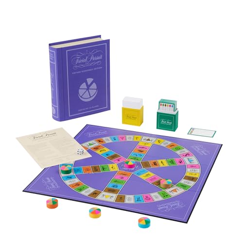 Trivial Pursuit Vintage Bookshelf Edition juego de mesa trivia miniatura 6