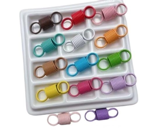 Multi Function Spring Connector Buckles Double Ended Keychain Clip Lobster Clasp Hook DIY Bag Lanyard Strap Connector Durable Metal Keyring Mixed Colours Multicolour Pack of -10-image-42