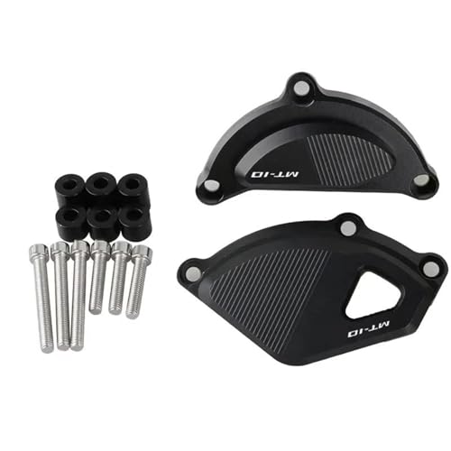 Protección contra Caídas Accesorios para Motocicletas Cubierta Protectora del Motor para Yamaha MT-10 SP 2016-2021, Protectores Chasis SHYYBD(Negro)
