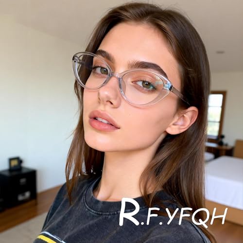 Image of Blue Light Blocking Glasses for Women Men, Square Thick Frame Anti Eyestrain & UV Glare JF6218
