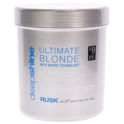Deepshine Ultimate Blonde Blue Powder Lightener Rusk for Unisex 17.64 oz Lightener