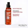 Redken Frizz Dismiss Instant Deflate Oil-In-Serum | For Frizzy Hair | Enhances Smoothness & Shine | With Babassu Oil | Sulfate Free | Packaging May Vary, 4.2 Fl Oz