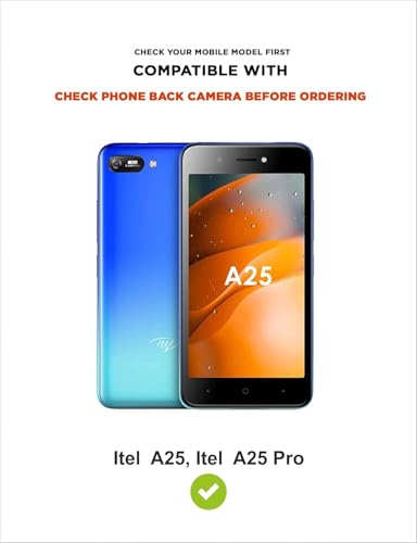 Image of COVERBLACK Soft Rubber Silicon Clear Back Cover Compatible Model for itel A25 Pro - Transparent