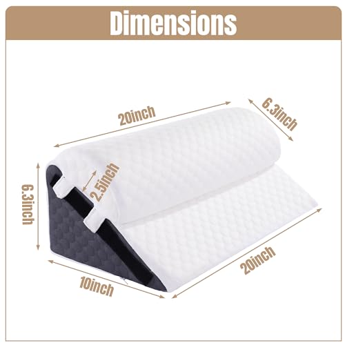 Hombys Adjustable Side Wedge Pillow For Sleeping,Memory Foam Positioning Wedge Pillow For Side Sleeping,Suitable For Pregnancy/Postoperative Back Pain thumb #6