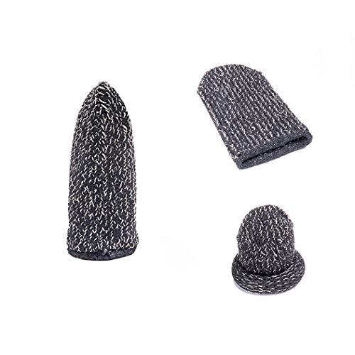 GuangTouL 8 Pcs Mobile Game Finger Sleeve Controller Finger Sleeve Compatible with PUBG Mobile Game Controller Sensitive Shoot and Aim Keys for Android iOS Joysticks PUBG Knives Out Rules of Survival