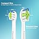 Trustnice Mini Aufsätze Ersatzbürsten für Philips Sonicare Bürstenköpfe – Kompatibel mit Philips Sonicare Elektrische Zahnbürste Snap-on-Bürstenmodell, 8er Pack