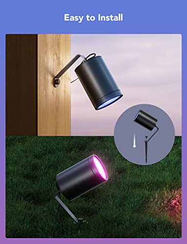 Govee Led Spot Lights Outdoor, Ip65 Waterproof Uplight Outdoor Spotlights For Yard, Smart Wifi Low Voltage Landscape Lighting Work With Alexa, Rgbic Color Changing Pathway Lights For Garden, 2 Pack #TOP6