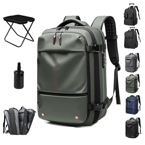 Ekon Vacuum Backpack Travel Velouette Mochila De Viaje Carry On, Can Be Used As Trolley Case With Pump and Sitbag Portable Chair