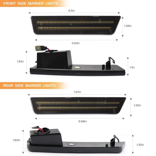 Lampa kierunkowskazu bocznego do Mini Cooper R55 R56 R57 R58 R59 bursztynowe migające światło LED dynamiczne boczne światło kierunkowskazu sekwencyjnego migacza 2 sztuki