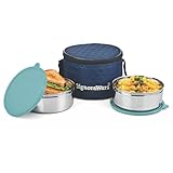 SignoraWare Big Meal Stainless Steel Container Set | Airtight & Leakproof