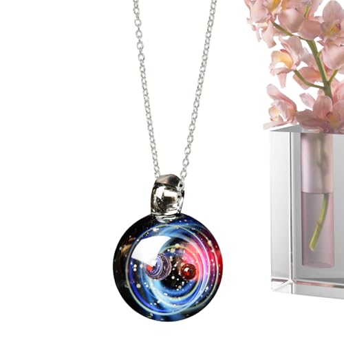 Collier pour couple boule de cristal le cadeau d'anniversaire symbolique