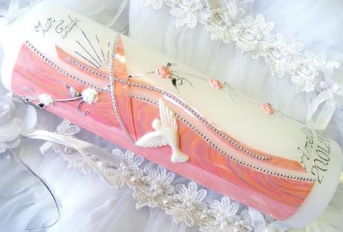 Taufkerze Kommunionkerze Junge Mädchen 250/70 mm VT-42 inkl....