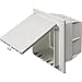 Arlington DBVR2W Textured UV Rated Plastic 2-Gang Recessed Non-Metallic Low Profile Box 6.888 Inch x 7.159 Inch 34 Cubic-Inch In-Box