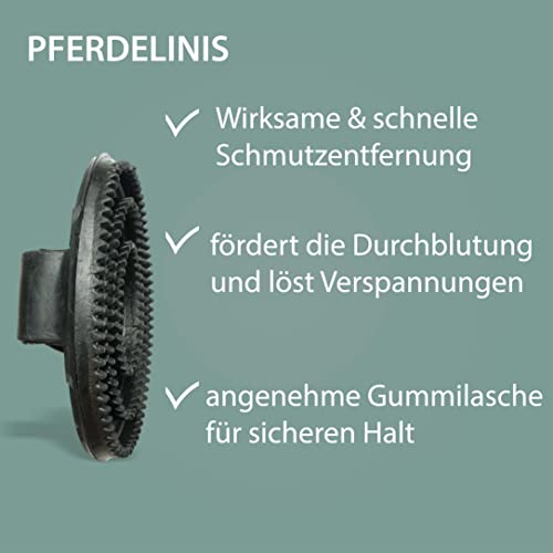 Pferdelinis Rubber Curry Comb for Grooming Cleaning and Massage, Brush, Curry Comb with Rubber Tab, Ideal for Horses Dogs - Image 3