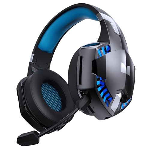 Image of Monster Mission 300 Wireless Gaming Headset, 2.4GHz /Bluetooth Headphones,Low Latency, Stereo, Audio Location Recognition, 48H Battery Life, Suitable for PS5, PC, PS4 and Other Gaming Devices