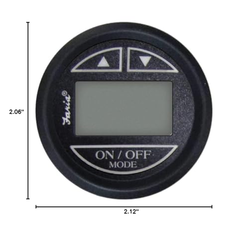 Image of FARIA BEEDE 12850 Euro Depth Sounder (Transom Mounted Transducer) SN2011-2, Black, 36