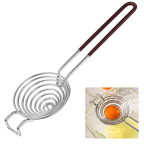 Separador de clara de huevo y yema de huevo-Extractor de clara de huevo-Acero inoxidable 304-Filtro de yema de huevo y clara de huevo-Clasificadora de huevos-Ayudas de cocina-Herramientas para hornear Cover