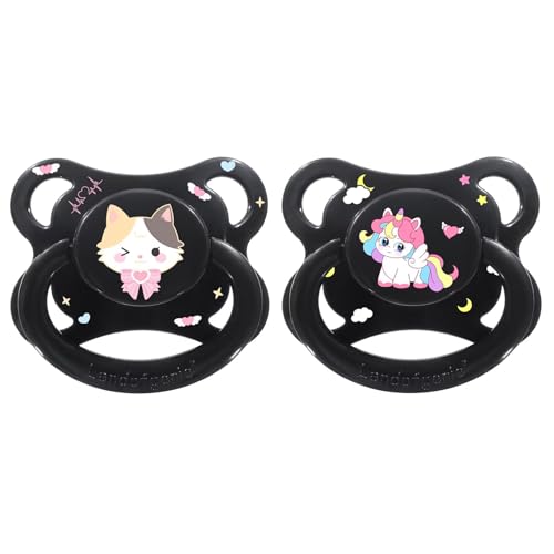 Landofgenie Erwachsene Schnuller mit Design - Bedruckter Silikon Schnuller...