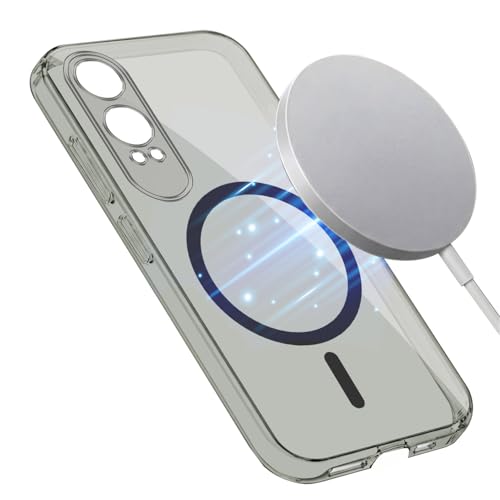 Image of Jkobi Lifetime Anti-Yellow MagSafe Compatible Clear Back Cover Case for OnePlus Nord CE 4 Lite (Sleek Hard Crystal | Shockproof and Camera Protection)