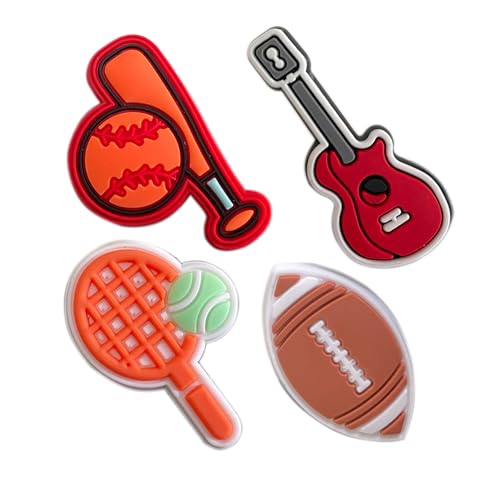 Monochef Shoe Charms For Boys Teens: 35Pcs Cute Shoe Decoration Charms For Shoes Bracelet Wristband Clog Sandals Party Favors Gifts Kids Adults Basketball Soccer Game Sports thumb #1