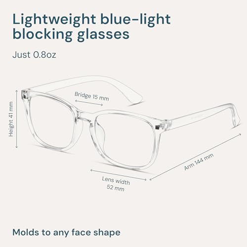 Image of Gaoye Eyewear Frames for Men - Blue Light Blocking Square Glasses, Anti UV Ray Computer Gaming, Blue Blockers for Women