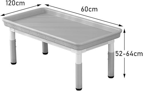 Miniatura 2 de Mesa de plástico para niños mesa de juego de actividades de arena acuática altura ajustable fácil de limpiar e instalar color azul tamaño 120 x 60 x