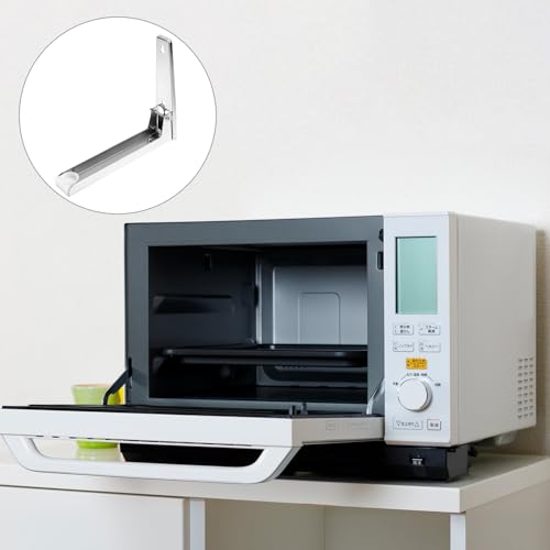 Console murale inox pour micro-ondes support de charge lourde 100kg - 8