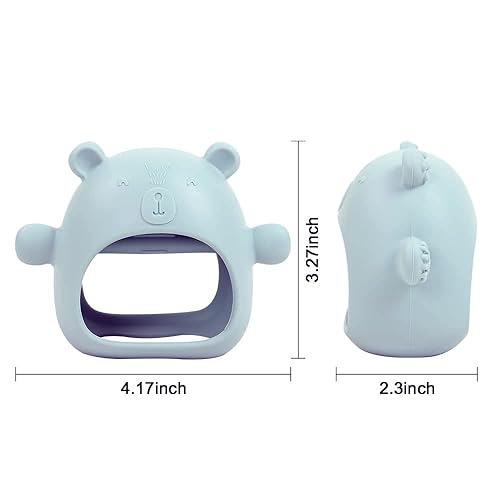 Miniatura 5 de Bear Mitten - Mordedor de bebé, juguete de dentición anticaídas para bebés de más de 3 meses, mordedor de silicona para aliviar la dentición del