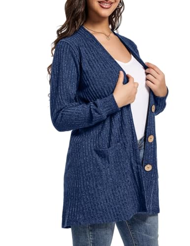 Image of MONNURO Plus Size Cardigan for Women Lightweight Open Front with Pockets