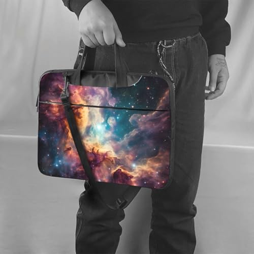 Maletín para laptop 14 pulgadas impermeable con estampado nebulosa miniatura 2