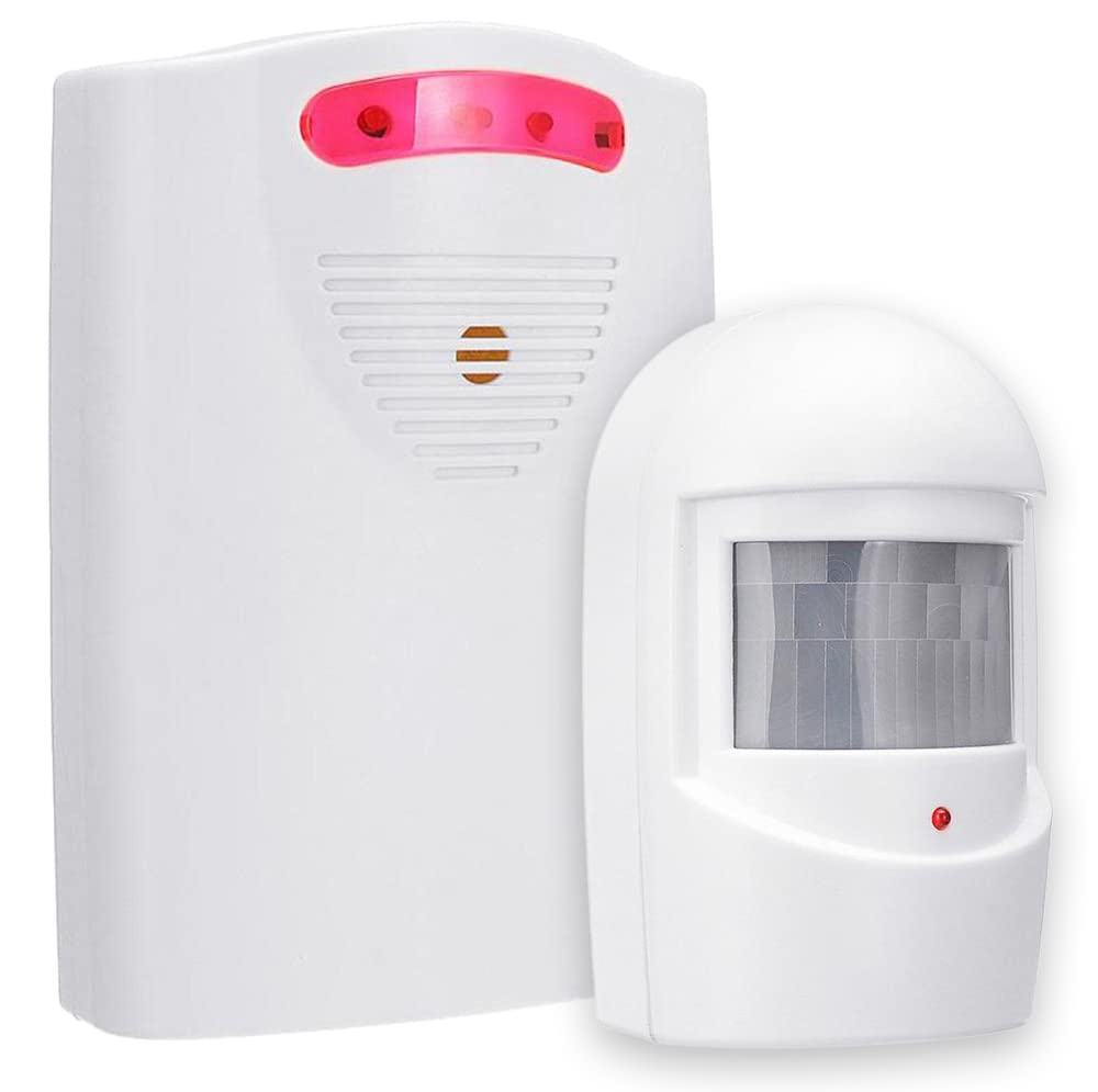 Rubik Wireless Driveway Alarm 418 Feet Long Range Motion Sensor Detector Infrared Security Alert System Kit for Home Office