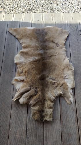 Alfombra de piel de ciervo natural (grande)
