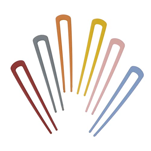 6個 かわいいヘアピン フランスのヘアピン U字コーム ヘアアクセサリー 簪 パーツ フレンチ シニヨン ヘアピン ヘアピンスティック U字アレンジ かんざし U型コーム あなた