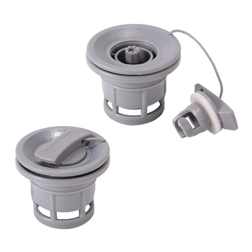 Lyreh 2pcs Inflatable Boat Air Valve, Inflatable Boat Valve Caps Replacement Parts Leak-Proof Spiral Air Plugs Accessories for Aeratable Boats Kayak Raft
