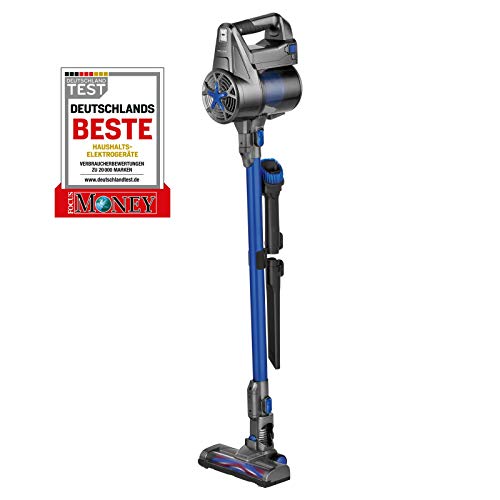 ProfiCare PC-BS 3036 A PC-BS3036A, Fil injecteur extracteur Aspirateur 2 en 1-A Main et Balai-Eco Cyclon-2 Niveaux de Puissance-Eclairage LED-Bleu et Gris, Blanc - Image 3