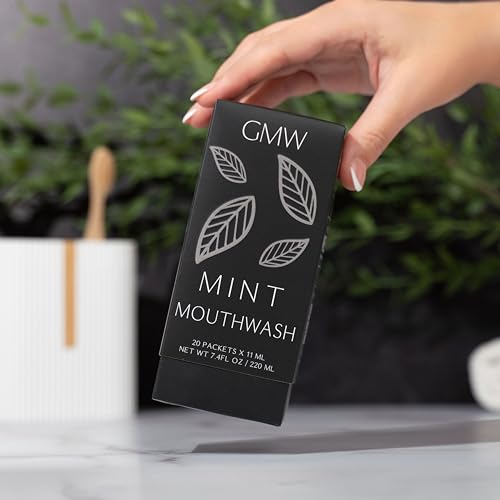 GMW Collection Travel Size Mouthwash Packets - Individual Mini Mouthwash Packets for Fresh Breath - Perfect Travel Size Toiletries for Guest Bathrooms - Alternative to Breath Strips and Breath Spray — view 2