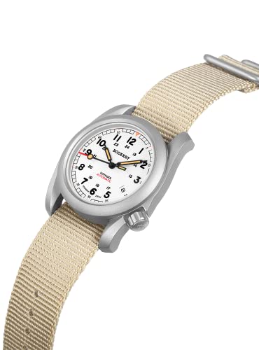 Image of BODERRY Men's Titanium Automatic Military Watch 40mm, Day Date, 100M Waterproof, Japanese Mechanical Movement Voyager