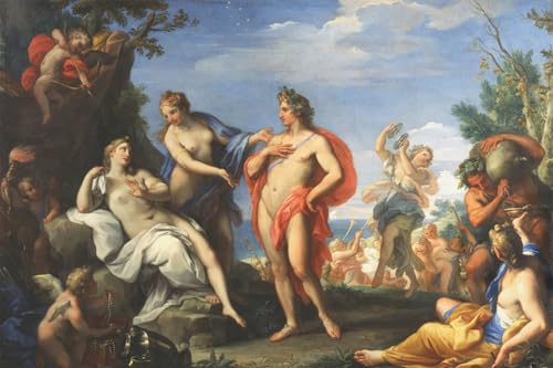 Cuadro Baco y Ariadna 60x90cm, Decoración Clásica para Vestir Paredes Vacías