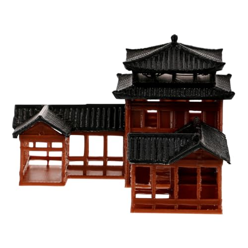 Image of B0D5DC8MHG Miniature Japanese Statue - Hand Crafted Plastic Fish Tank Decor, Asian Garden Ornament, Ancient Architecture Model for Home, Office, and Aquarium Decoration