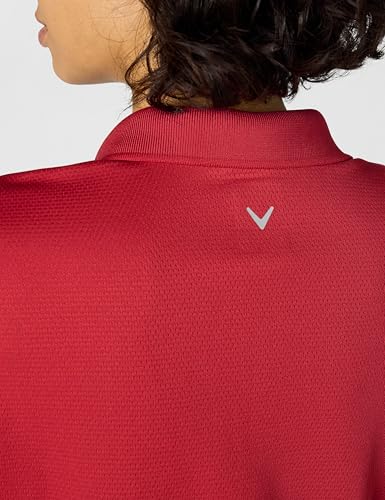 Callaway Women's Short Sleeve Opti-Dri Stretch Core Performance Golf Polo Shirt, Moisture-Wicking (Available in Plus), Chili Pepper, Large - image 5