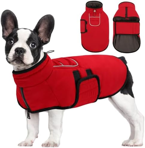 AOFITEE Dog Winter Coat Waterproof Dog Jackets for Medium Dogs, R...