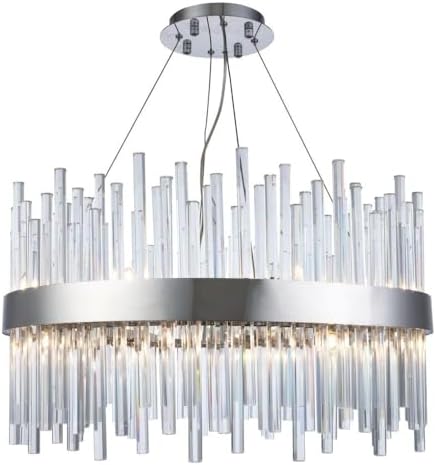 Elegant Lighting Dallas 16 Light Royal Cut Crystal Chandelier in Chrome