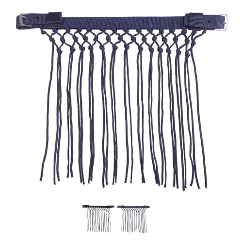 Kerbl Fliegen Fransenband Für Pferde - Schutz Vor Insekten In Rot/blau/weiß