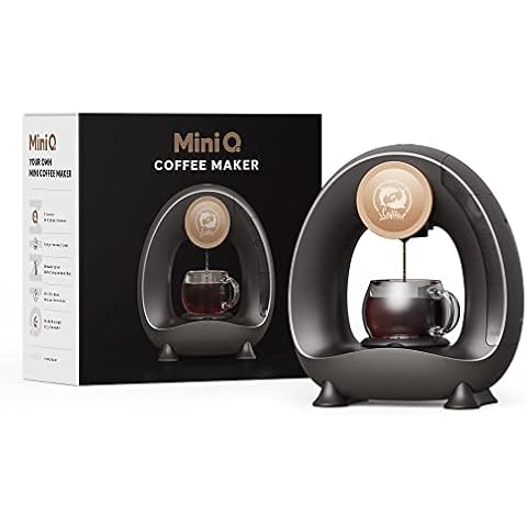BENFUCHEN Single Serve Coffee Maker Personal Coffee Brewer Machine MINI Q Americano Coffee Brewer with Ground Coffee or Tea-Leaf Brewer Portable Coffee Machine, 4-8 oz Cover