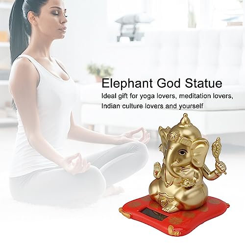 KIMISS Ganesha Statues, Ganesh Idol for Car Dashboard Sculpture Buddha Figurine Decoration for Office Car Home Decor Crafts by KIMISS - Image 2