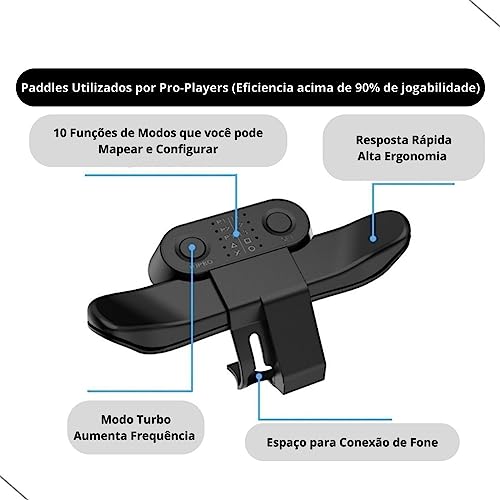 Palmatórias Para Controle PS4, Controller Paddles para PS4, acessório de botão traseiro durável para