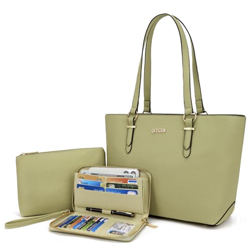 Image of Purses And Wallets Set For Women Work Tote Satchel Handbags Shoulder Bag Top Handle Totes Purse With Matching Wallet