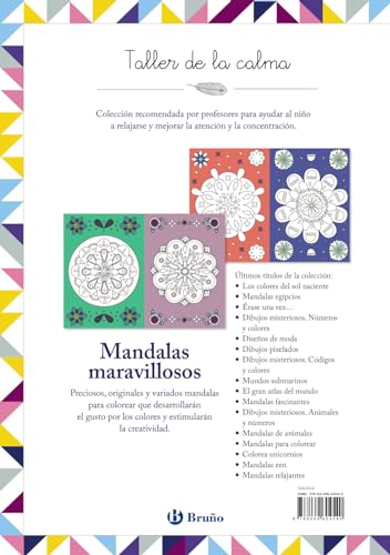 Taller de la calma. Mandalas maravillosos (Castellano - A PARTIR DE 6 AÑOS - LIBROS DIDÁCTICOS - Taller de la calma)